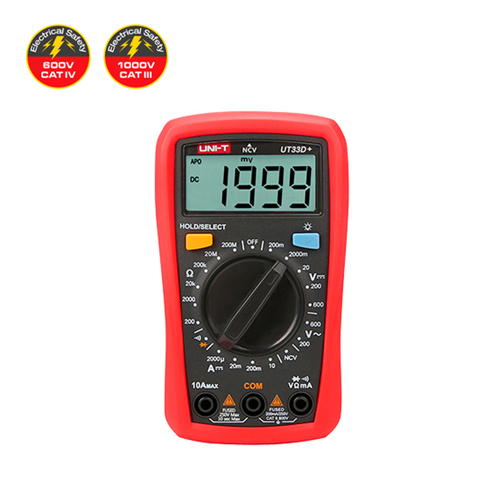 Multimetro Digital UNIT UNI-T UT-33D+ UT33D+