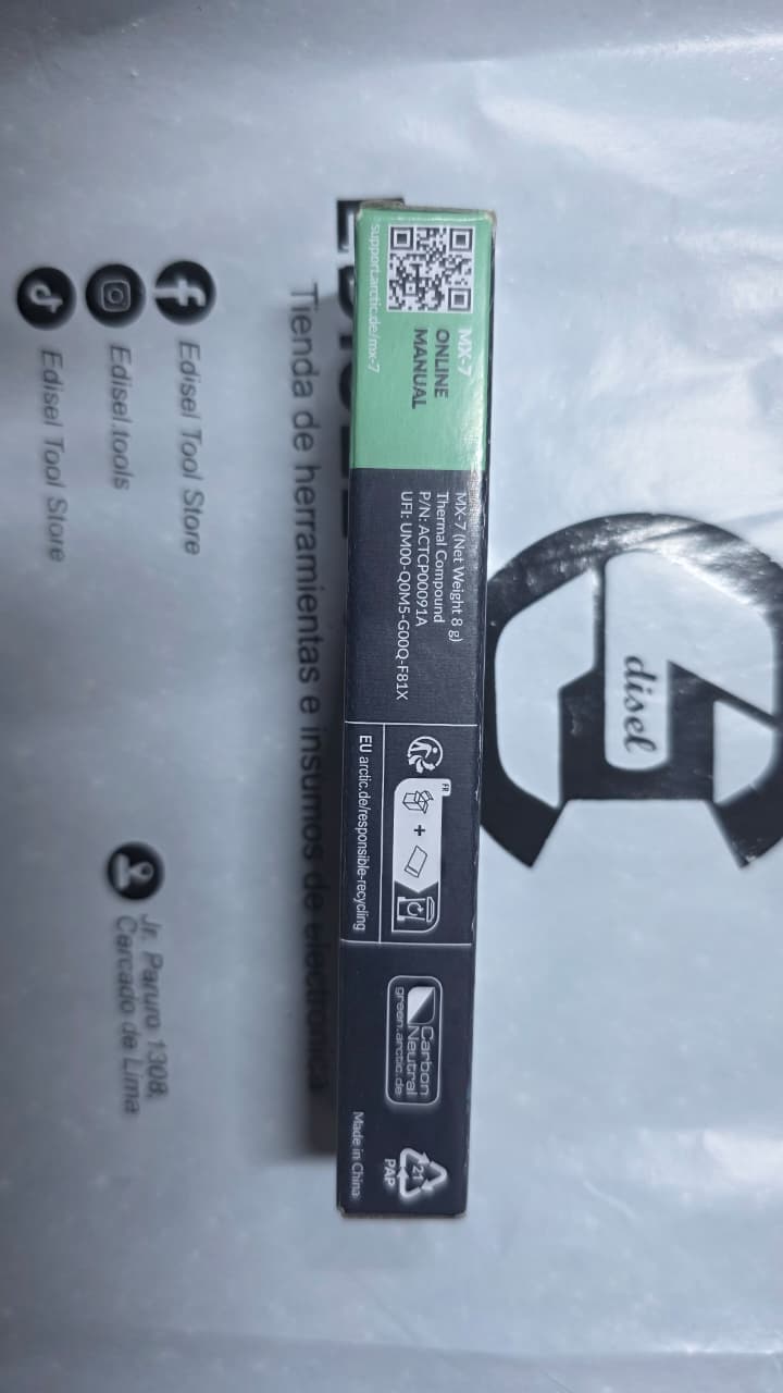 Pasta Térmica Arctic MX-7  de 8g