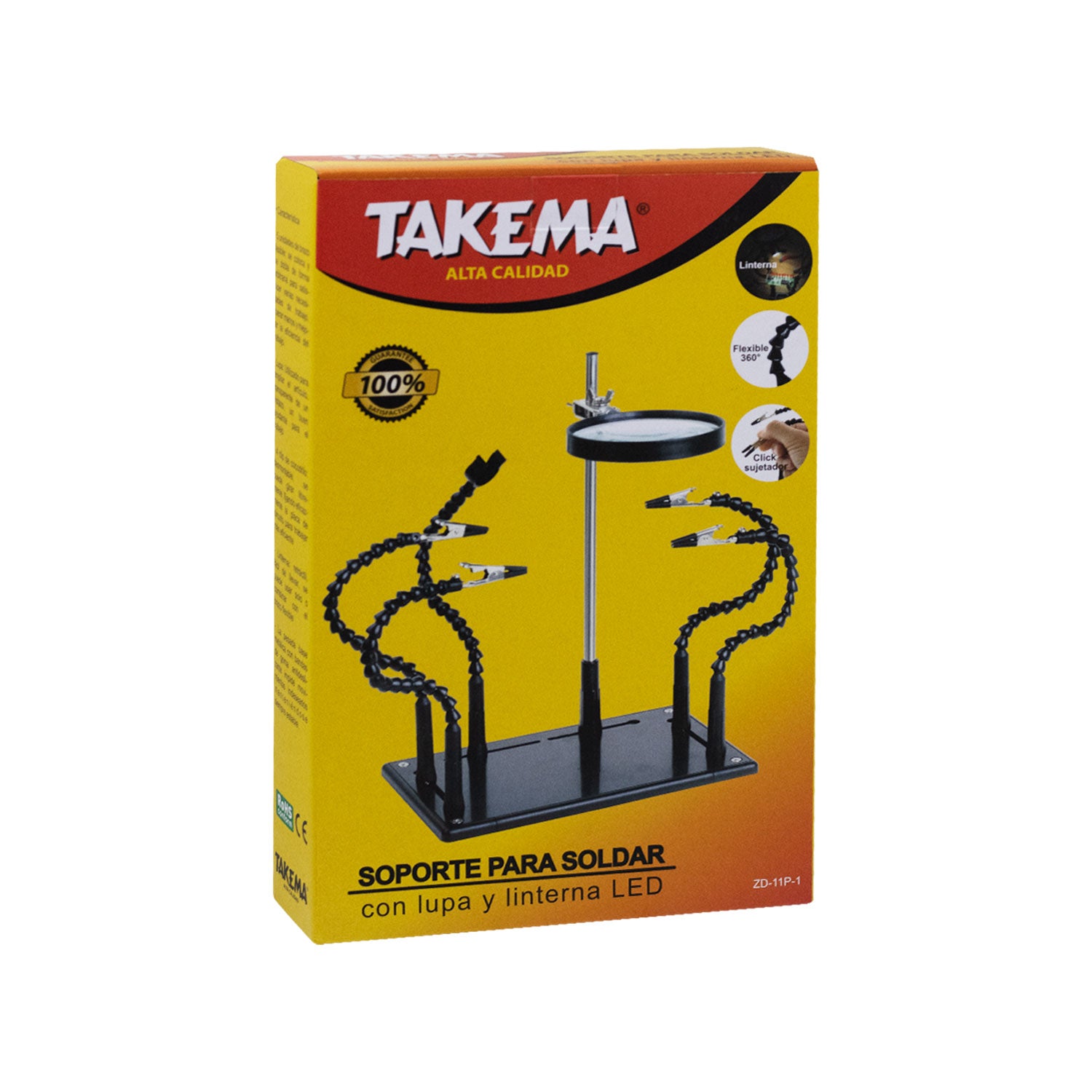 SOPORTE PARA SOLDAR CON LUPA TAKEMA ZD-11P-1