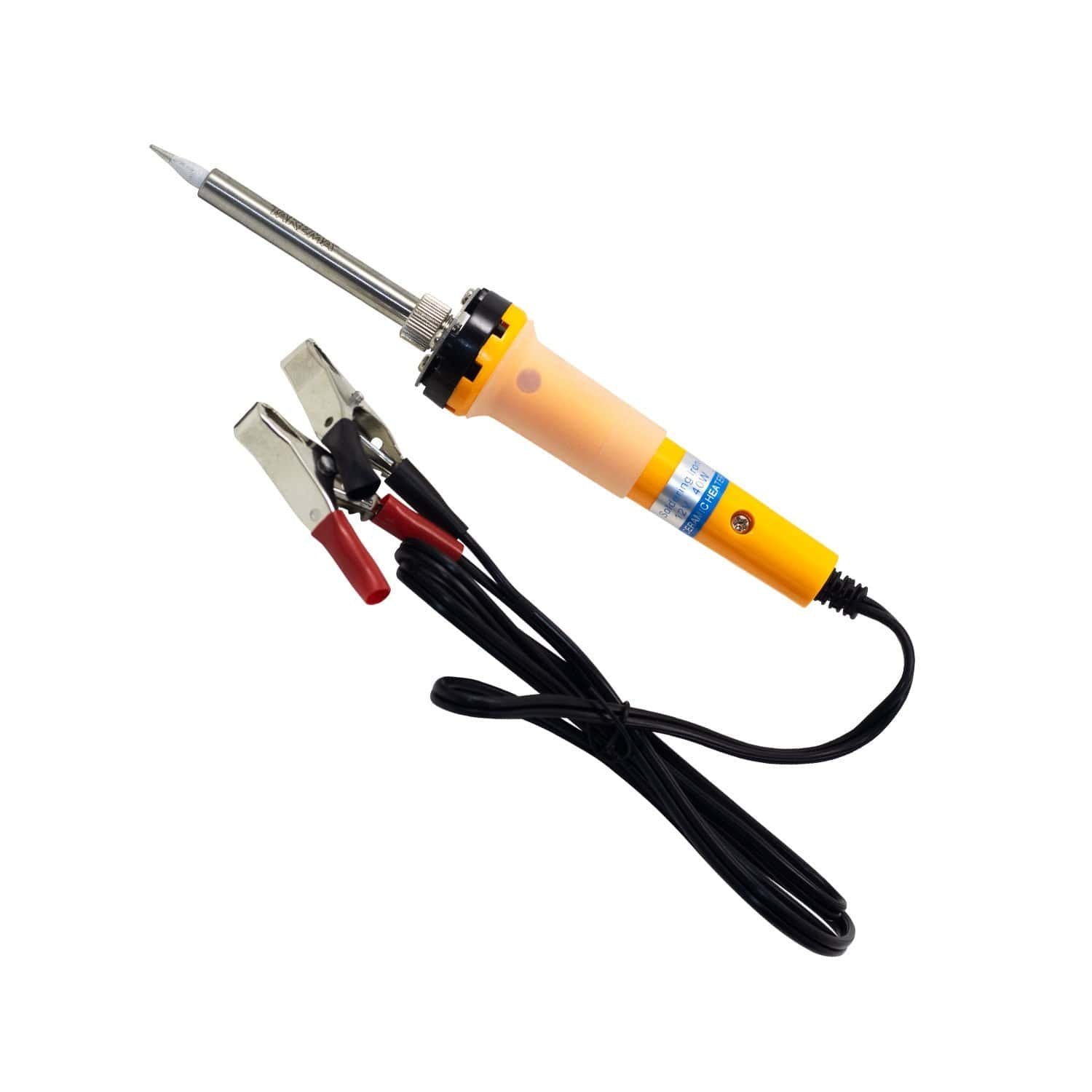 Cautín Tipo Lápiz Punta de Plata 40W de 12VDC TAKEMA ZD-200NDJ