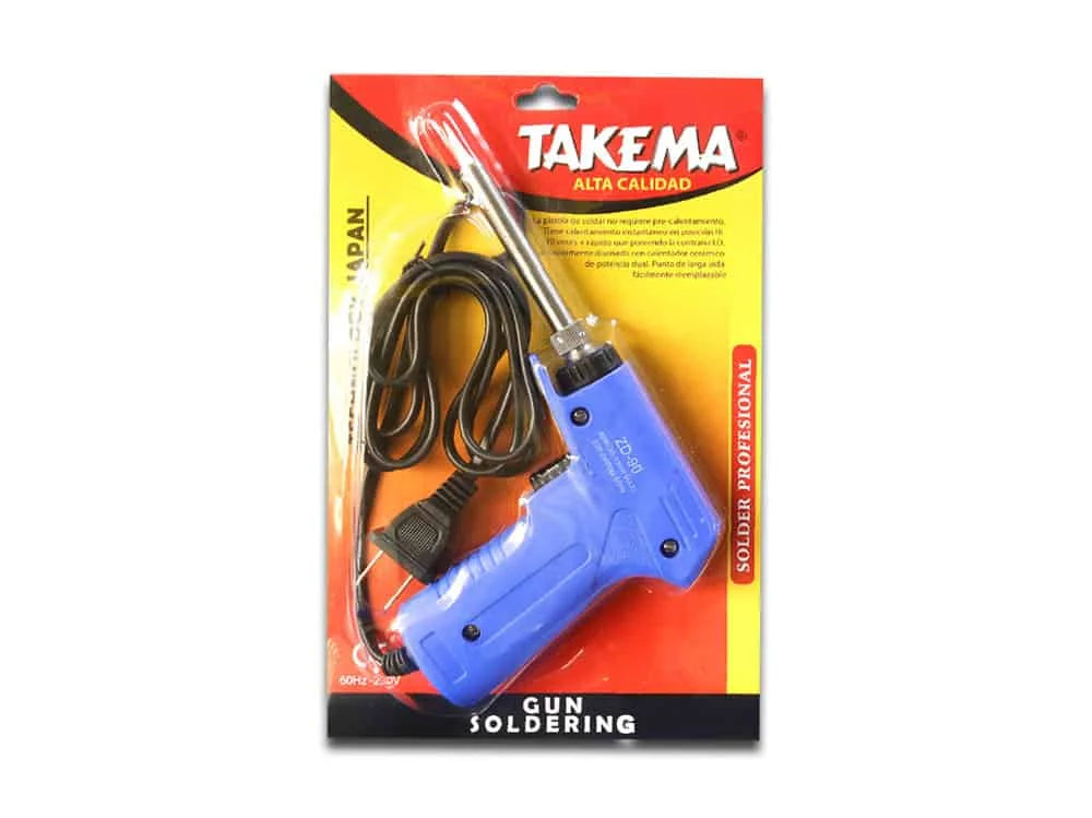 Cautin Tipo Pistola Punta de Plata 30W/130W ZD-90 TAKEMA