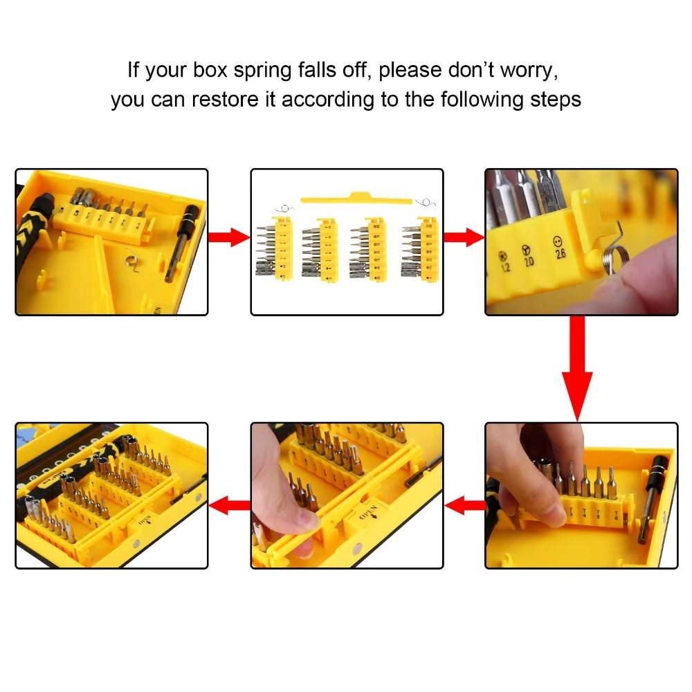 Juego De Destornilladores Para Celular Y Laptop KAISI KS-3801