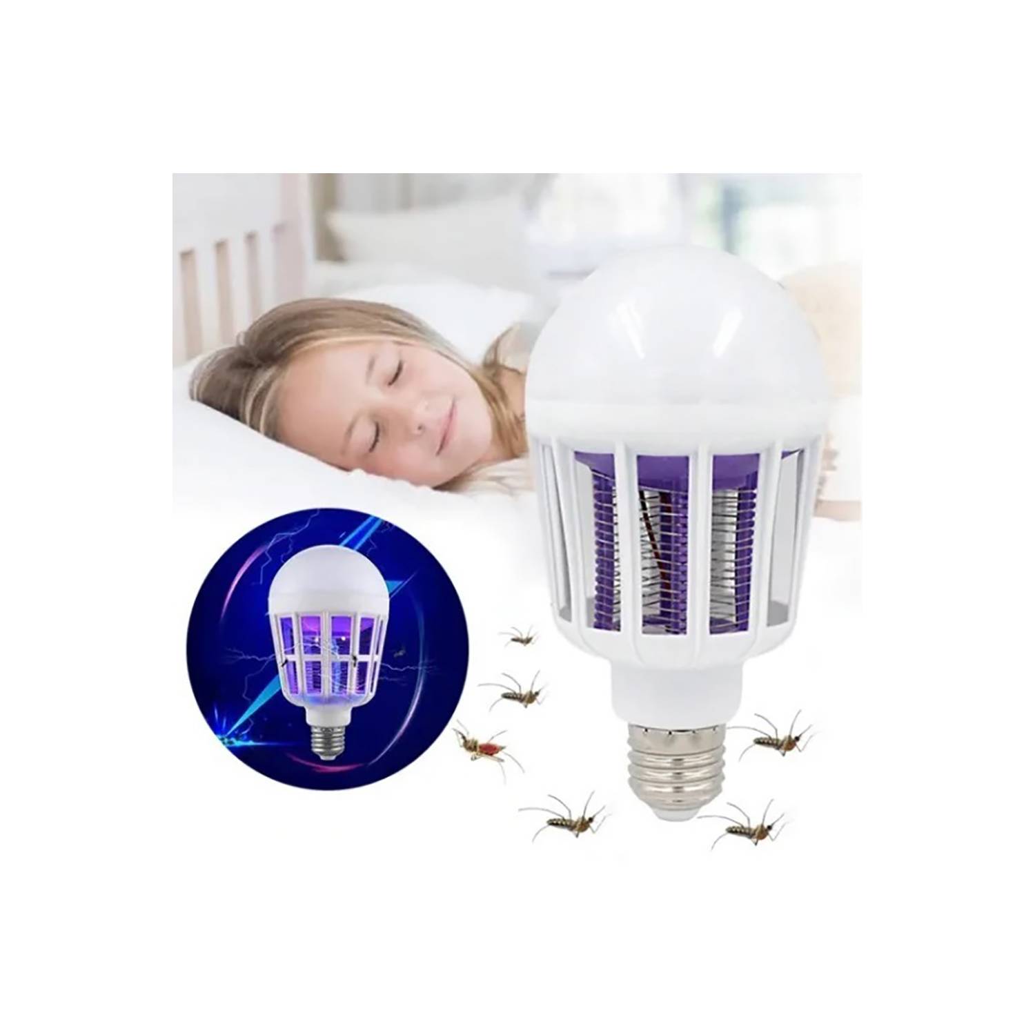 Foco Led E27 Insectocutor 220v-60Hz, LECCO PLB-1861