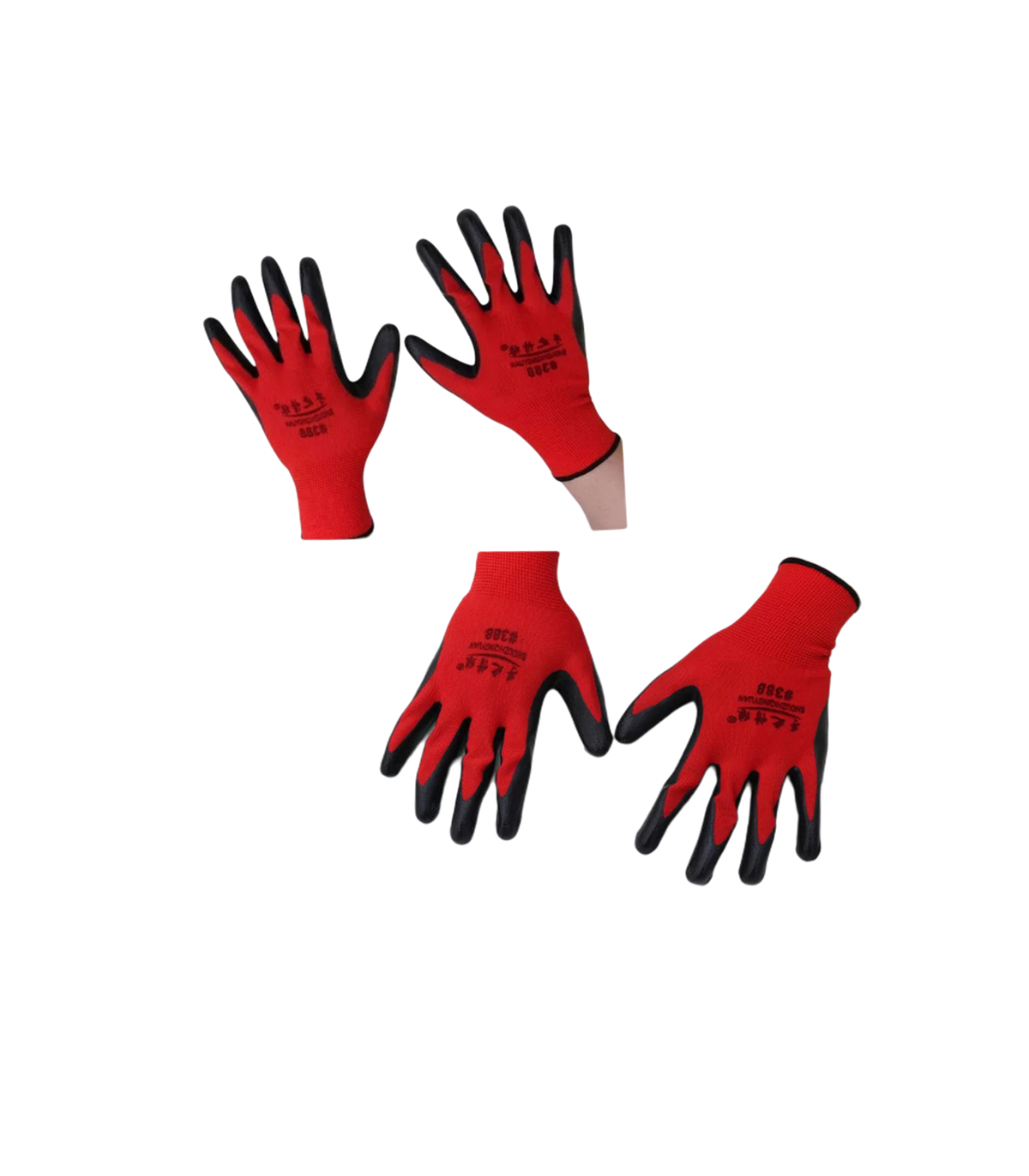 Guantes de seguridad reforzados latex 98g 10pulg/250mm WISEUP 140802