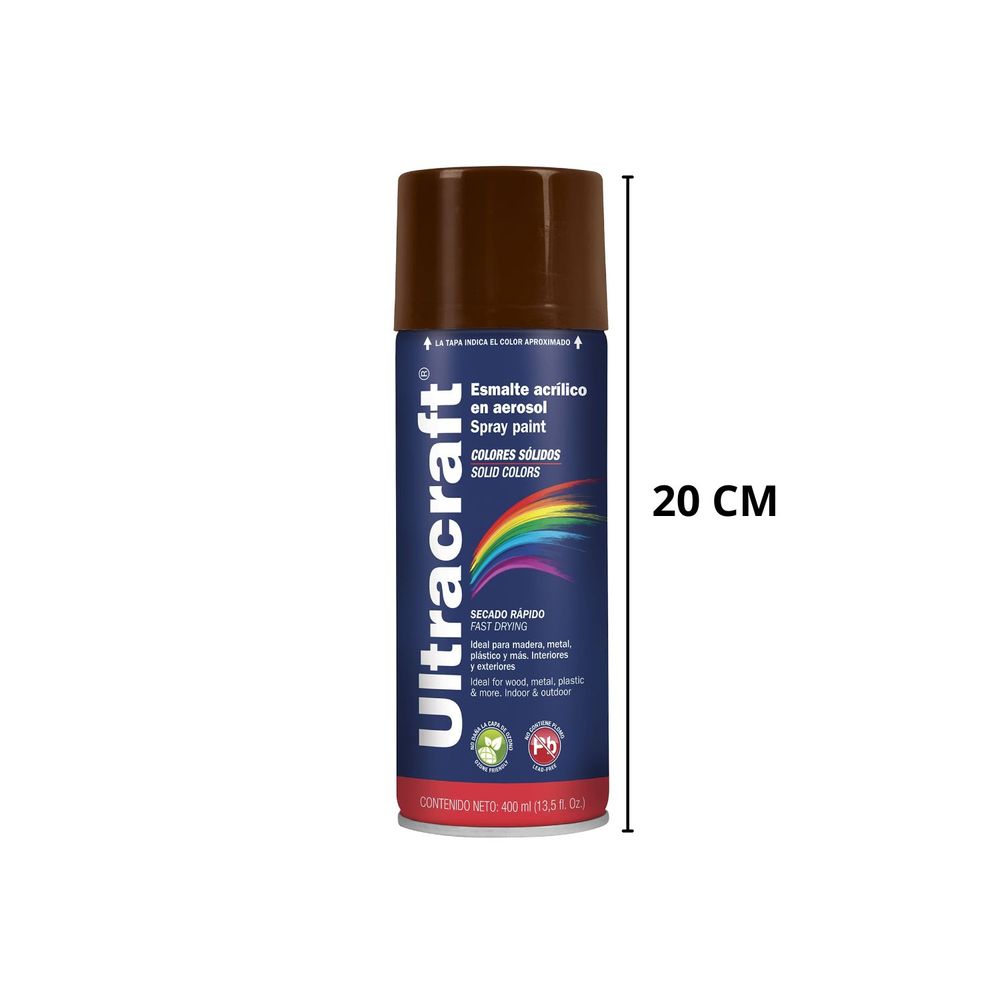 Pintura Spray Color Marrón Ultracraf - 40037