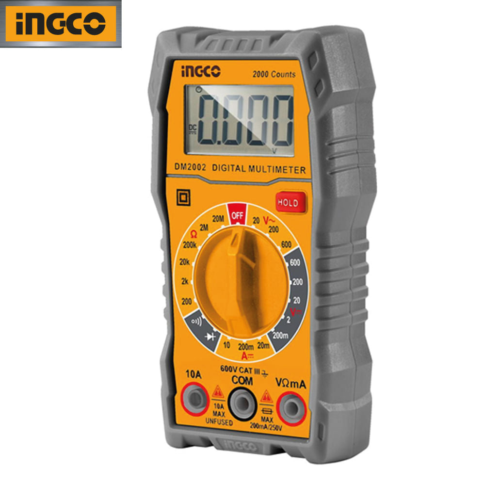 Kit 3 Herramientas Prueba Eléctrica Ingco Amperímetro + Multimetro Digital + Detector Voltaje DM3028