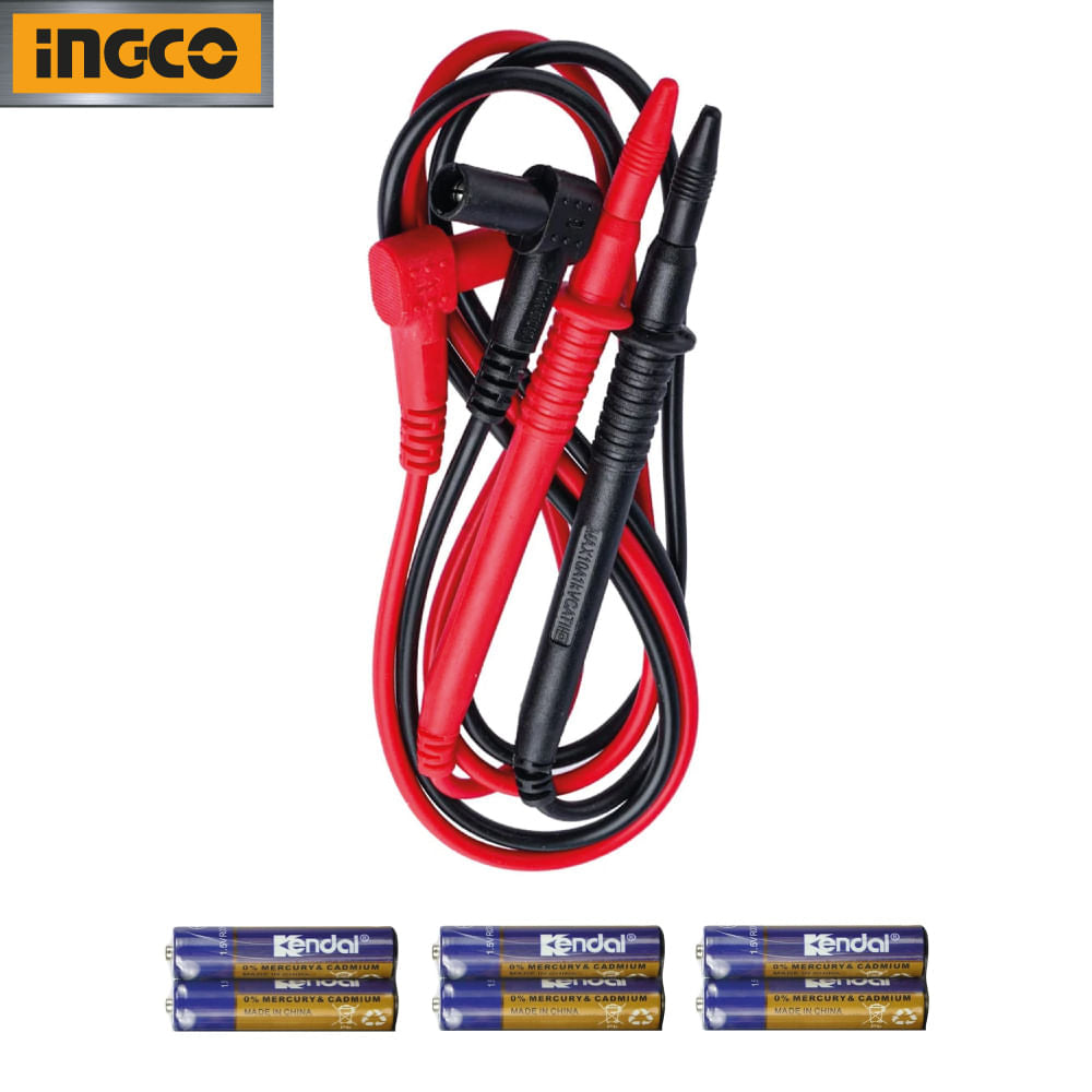 Kit 3 Herramientas Prueba Eléctrica Ingco Amperímetro + Multimetro Digital + Detector Voltaje DM3028