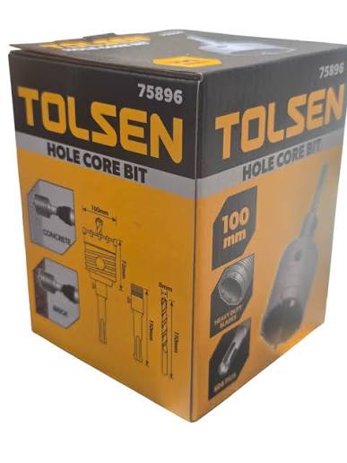 Broca de Agujero 100mm 4 pulg x 12T TOLSEN 75896