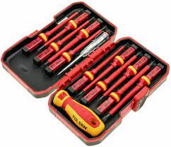 JUEGO DE DESTORNILLADORES AISLADOS 1000V DE 13PZS Tolsen - 38016