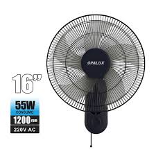 VENTILADOR DE PARED 16" 220AC OPALUX OP-71605BK