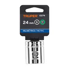 Dado hexagonal encastre 1/2" de 24 mm, Truper - 13274