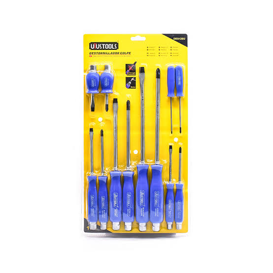 Juego destornilladores de golpe de 12 pcs Uyustools DEG12SU