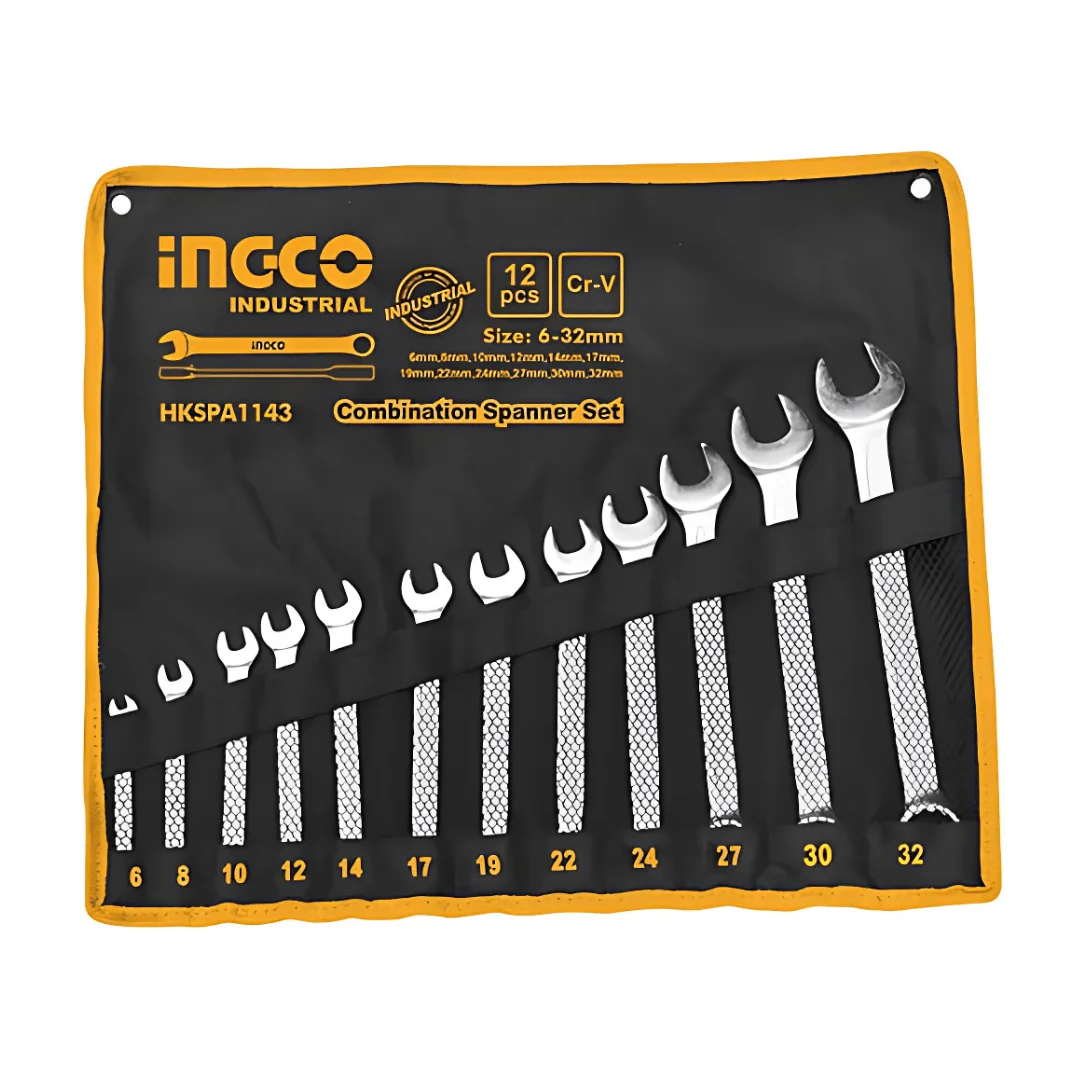 Juego de 12 llaves mixtas boca y corona 6 a 32 mm INGCO HKSPA1143