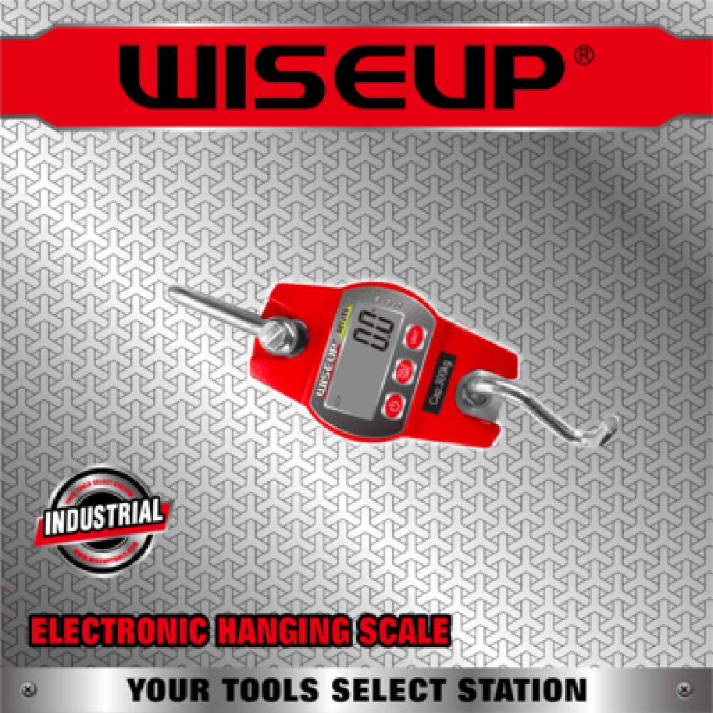 Balanza digital colgante 300kg WISEUP 081206