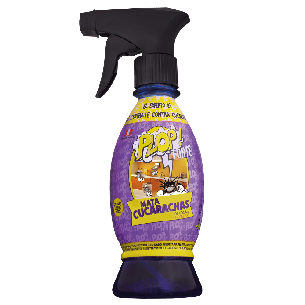 12x Insecticida Plop Forte 300 Ml Mata Cucarachas y Hormigas - 12XEDITS0127