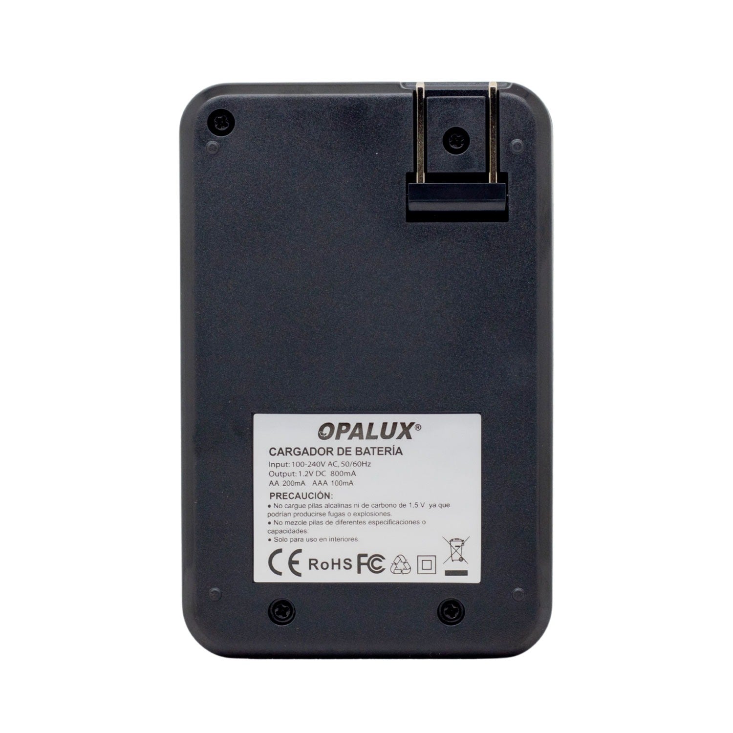 Cargador de Pilas AA/AAA/9V OPALUX OP-BC8021