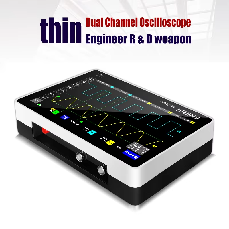 Osciloscopio Portatil de mano FNIRSI 1013D 2 canales 100mhz 1GSa/s LCD TFT 7 pulg