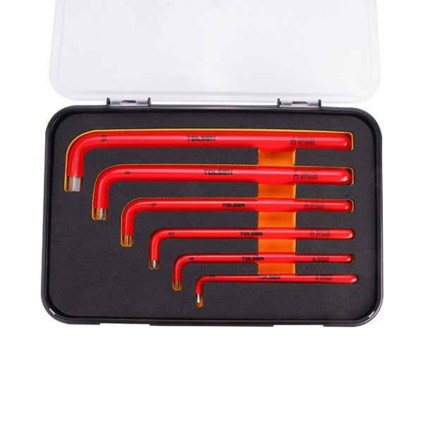 Juego de Llaves en L Hexagonales aislada por inmersion 6pcs 3/4/5/6/8/10mm V82006