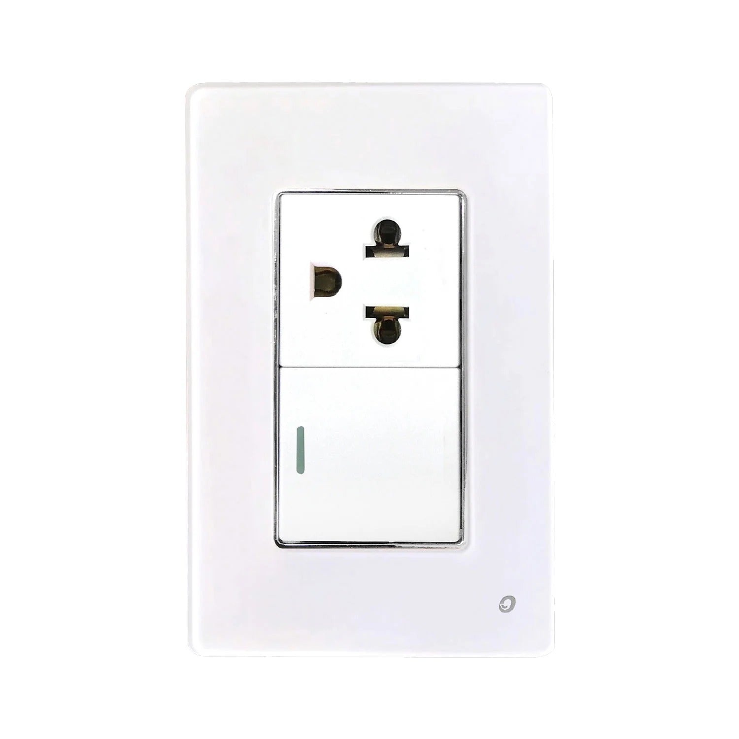 Interruptor y Tomacorriente Universal 15A OPALUX OP-AT-23BL