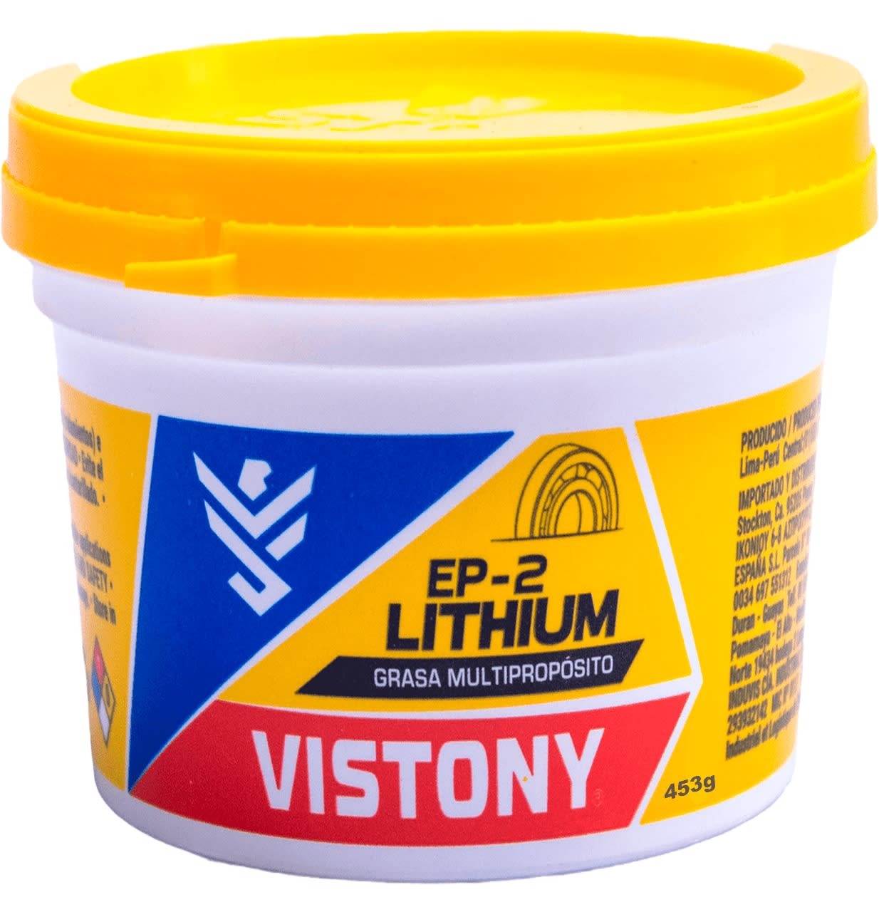 Vistony grasa de litio multi usos ep-2 de 453g