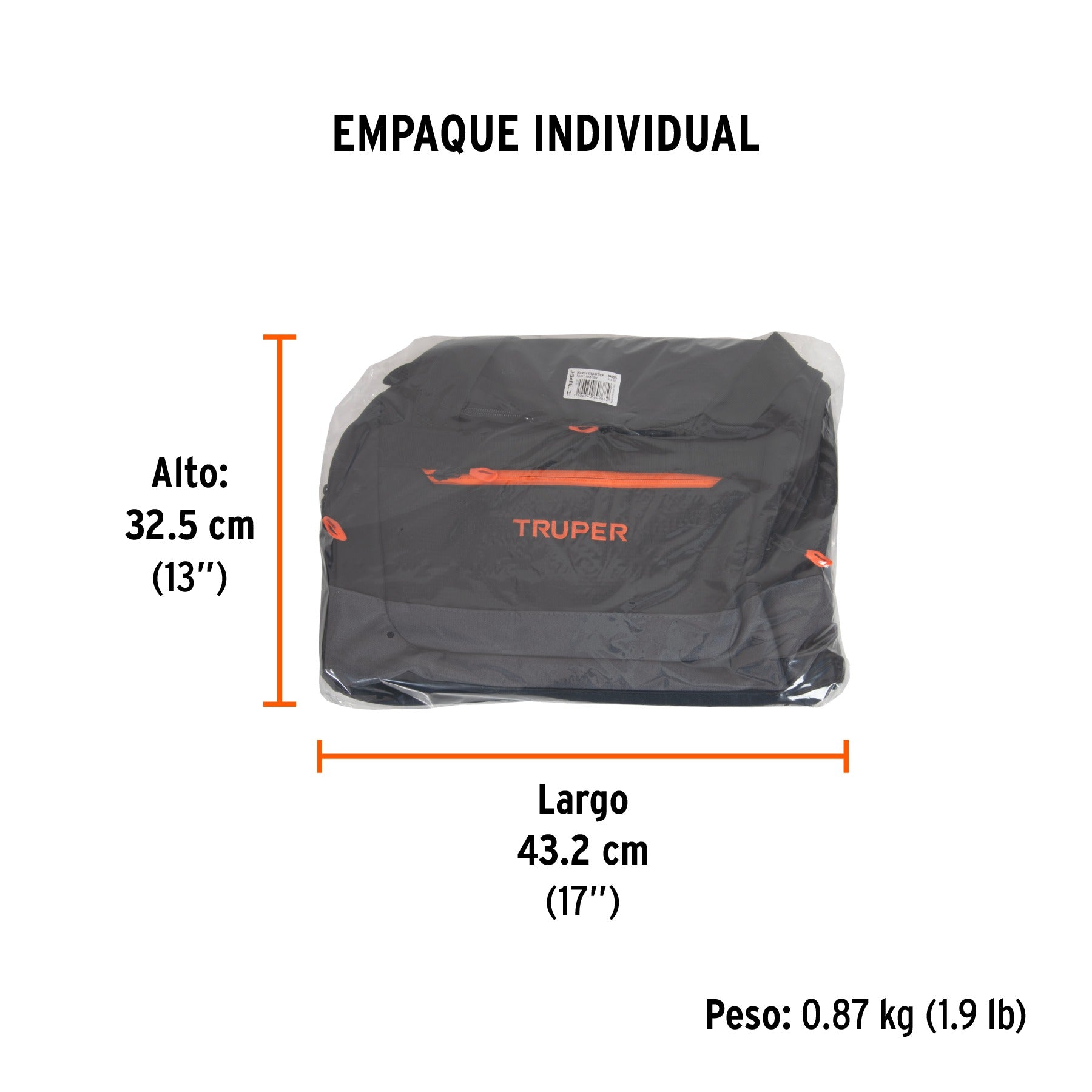 Maleta deportiva 55 cm, TRUPER - 61095