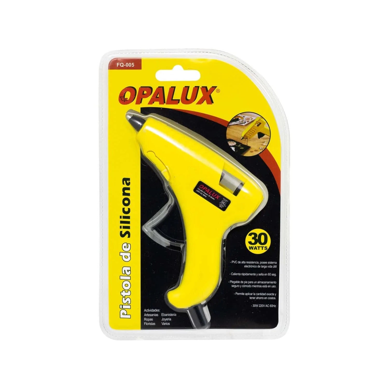 Pistola para Silicona Delgada 30W FQ-005 OPALUX