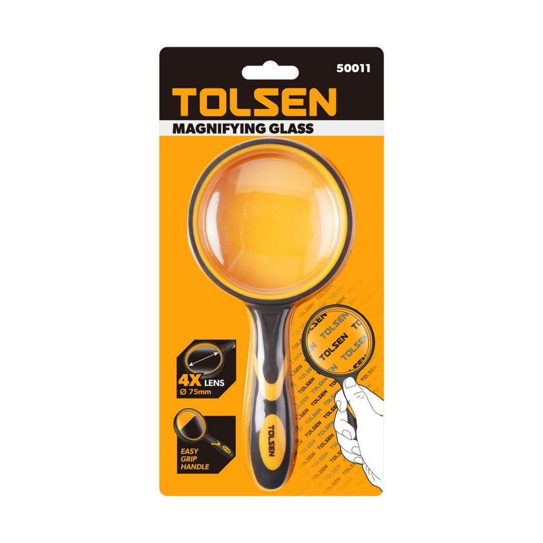 LUPA 75mm 4X 190x85mm TOLSEN - 50011