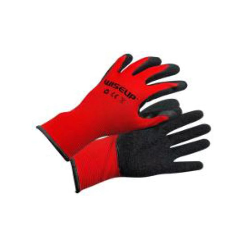 Guantes de seguridad reforzados latex 98g 10pulg/250mm WISEUP 140802