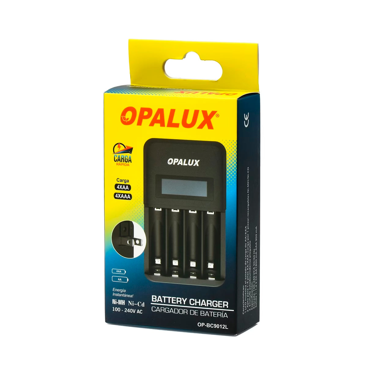Cargador rápido e inteligente Opalux OP-BC9012L
