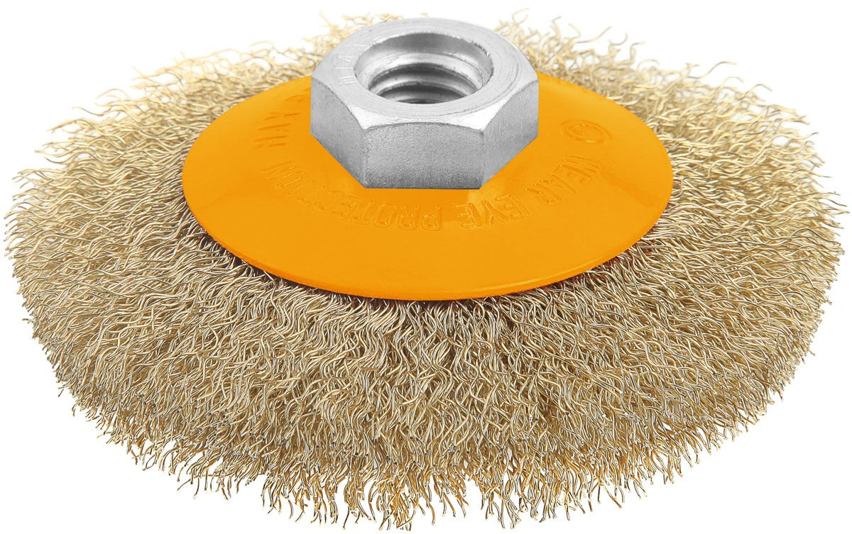 Cepillo Tolsen conico bronceado 100mm 77627