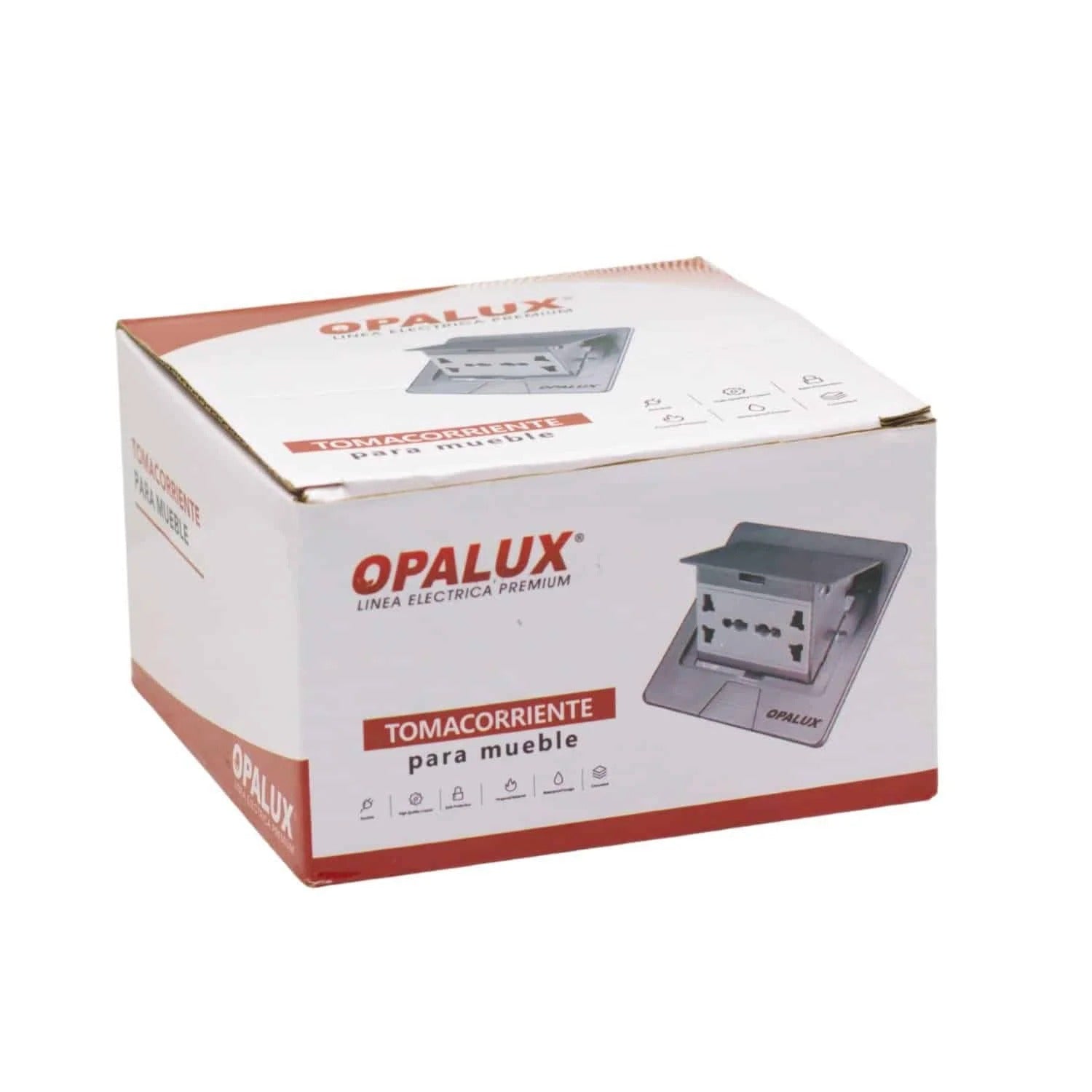 Toma Corriente Para Mueble 2 Tomas Múltiples + 1 Toma En Línea OPALUX OP-UTS1SL