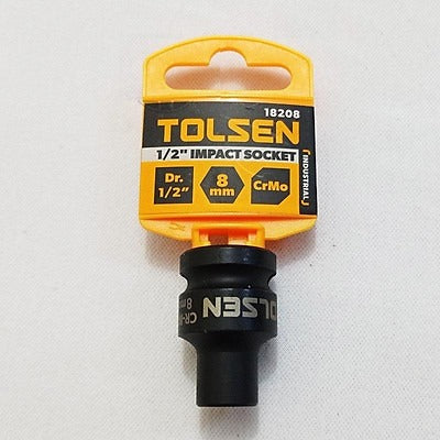 Dado de Impacto 1/2 pulg 8mm Tolsen - 18208