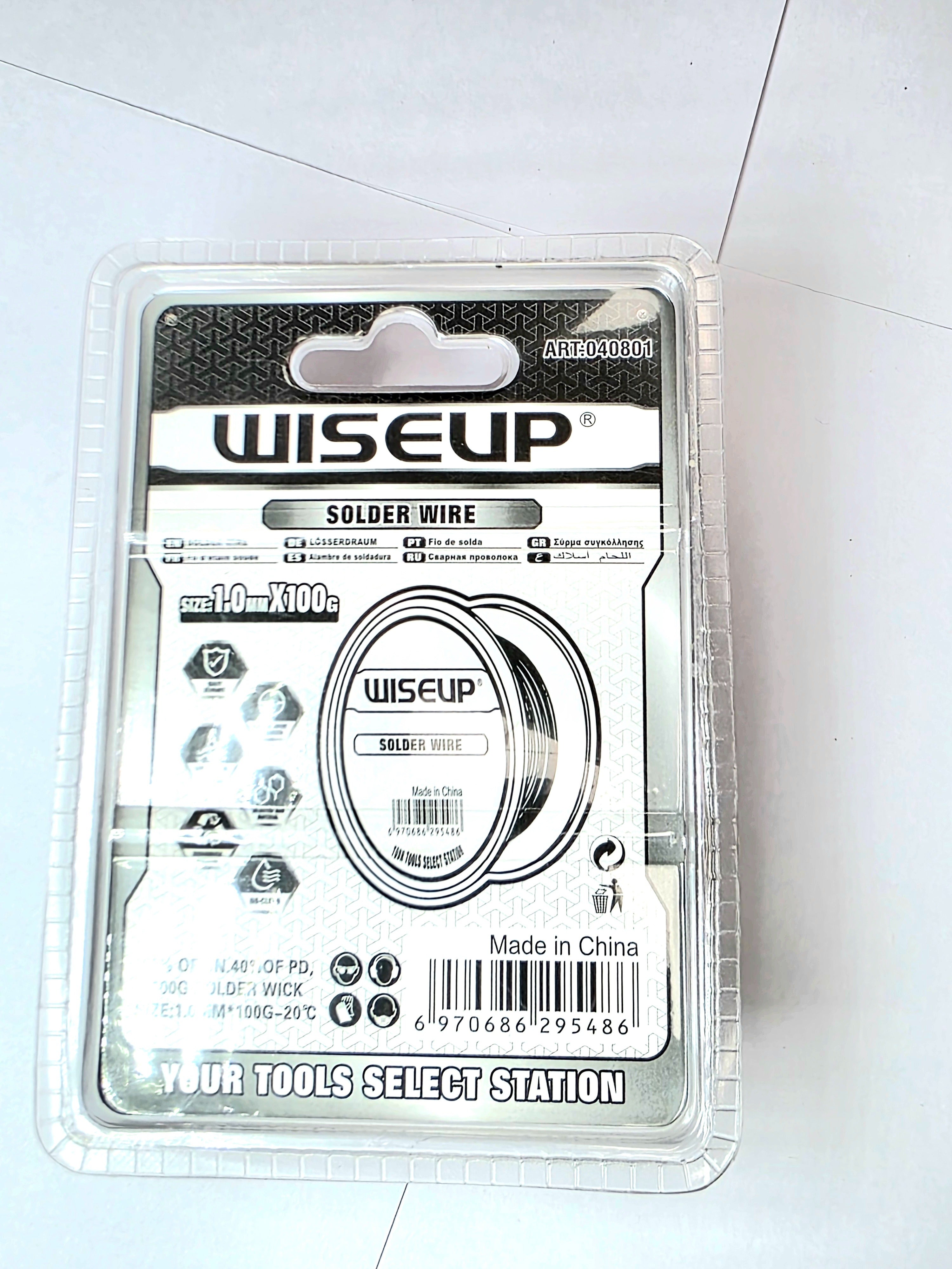 Rollo de estaño para soldar 60/40  1.00mm x 100g wiseup 040801
