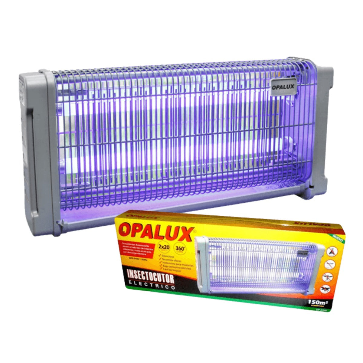 Insectocutor Electronico Mata Mosquitos de 40w 150m2 Opalux OP-C240