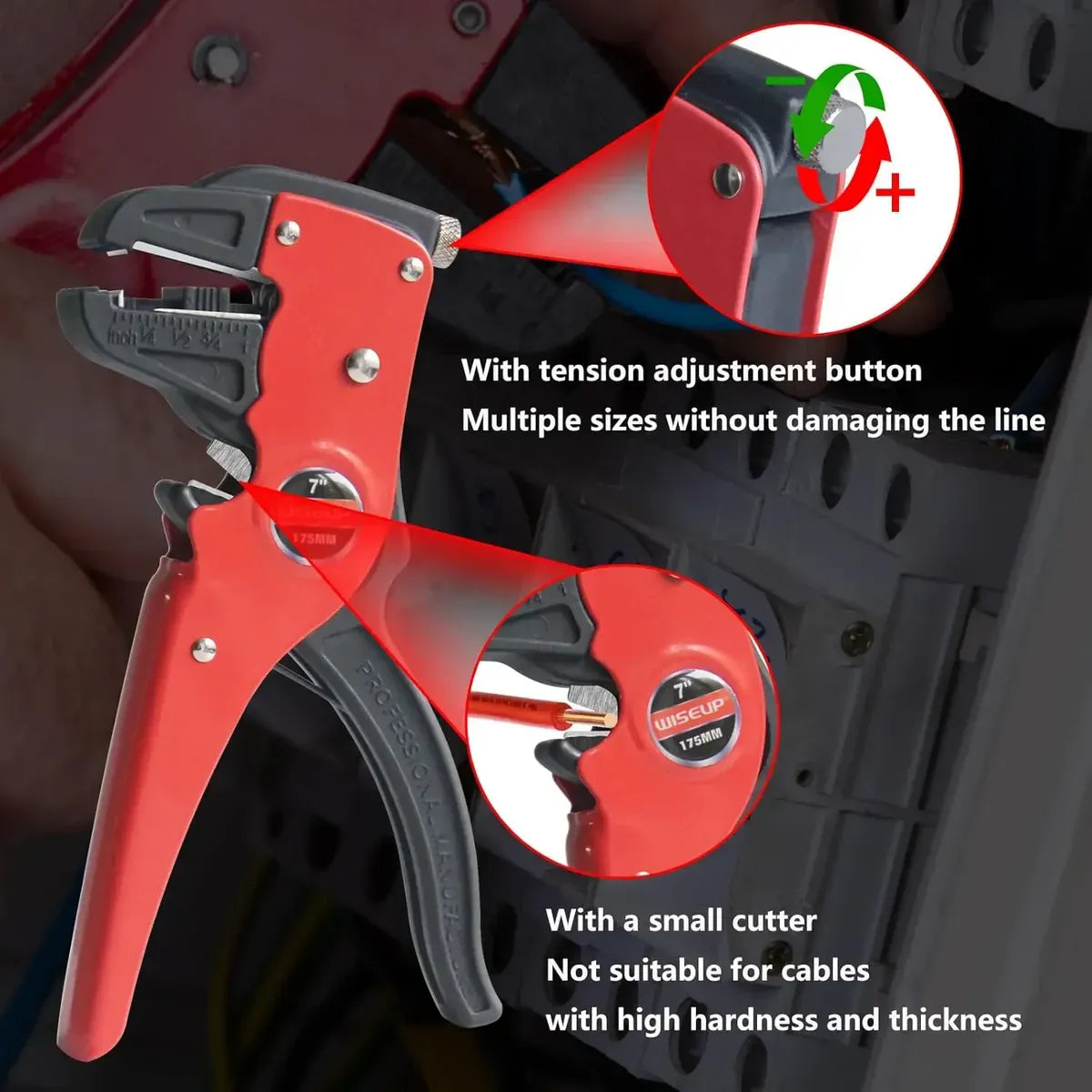 Pelador y cortador de cables automatico wiseup 010503