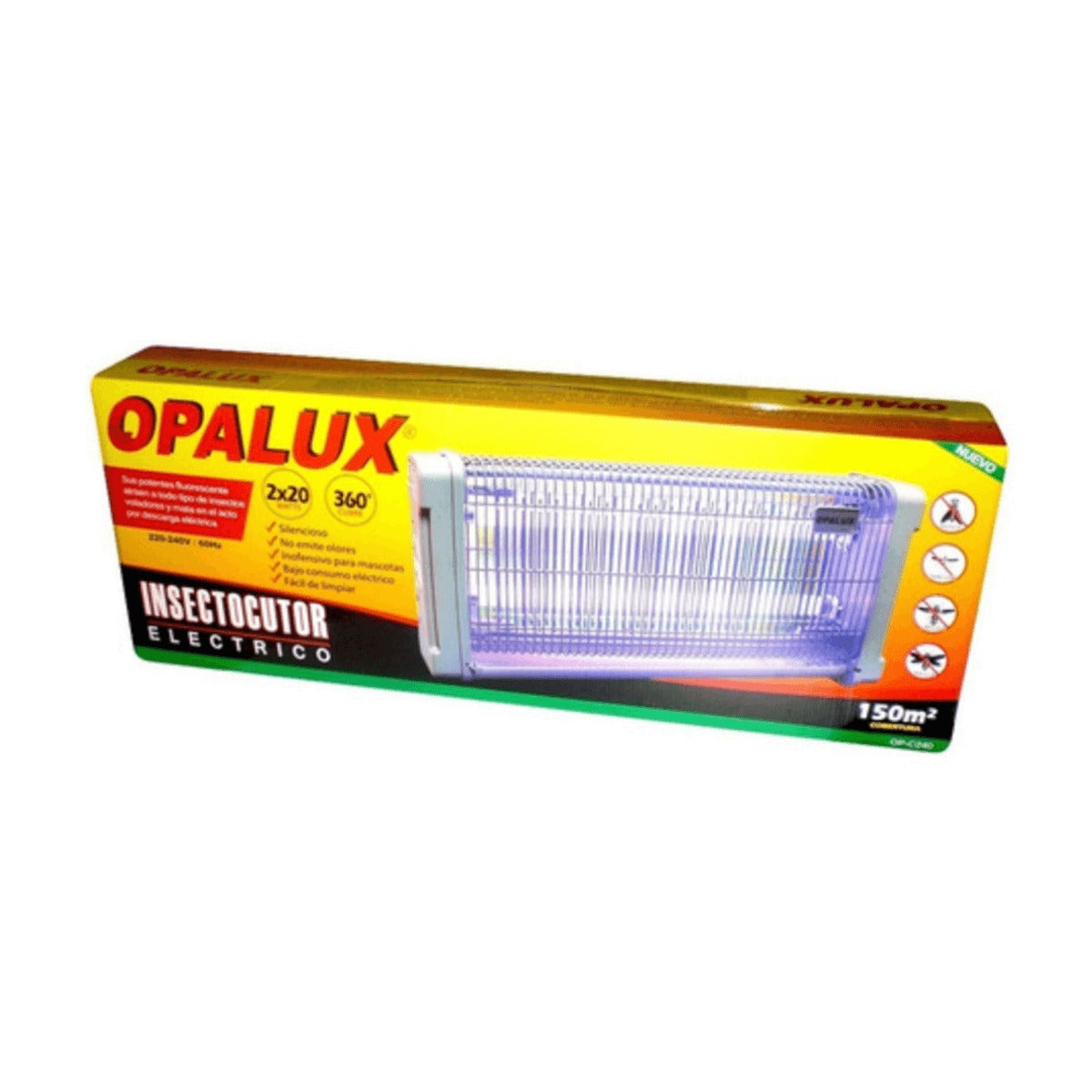 Insectocutor Electronico Mata Mosquitos de 40w 150m2 Opalux OP-C240