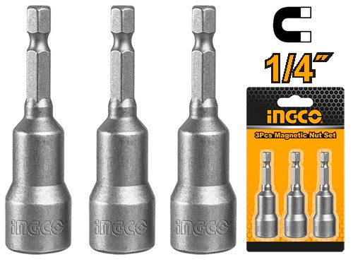 Juego de adaptador magnetico encastre 1/4" UAMN0631 INGCO