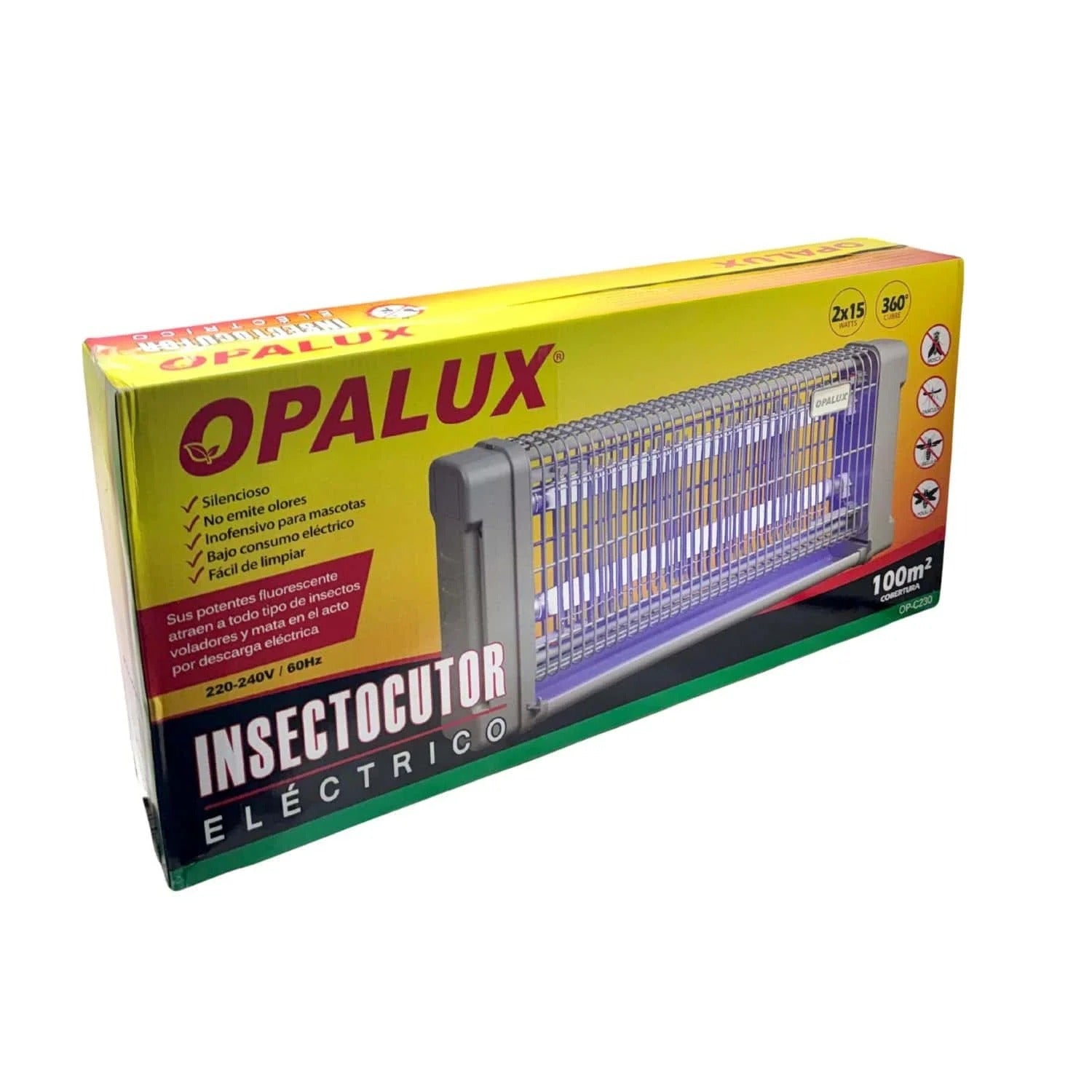 Insectocutor Eléctrico 30W Doble Tubo OPALUX OP-C230