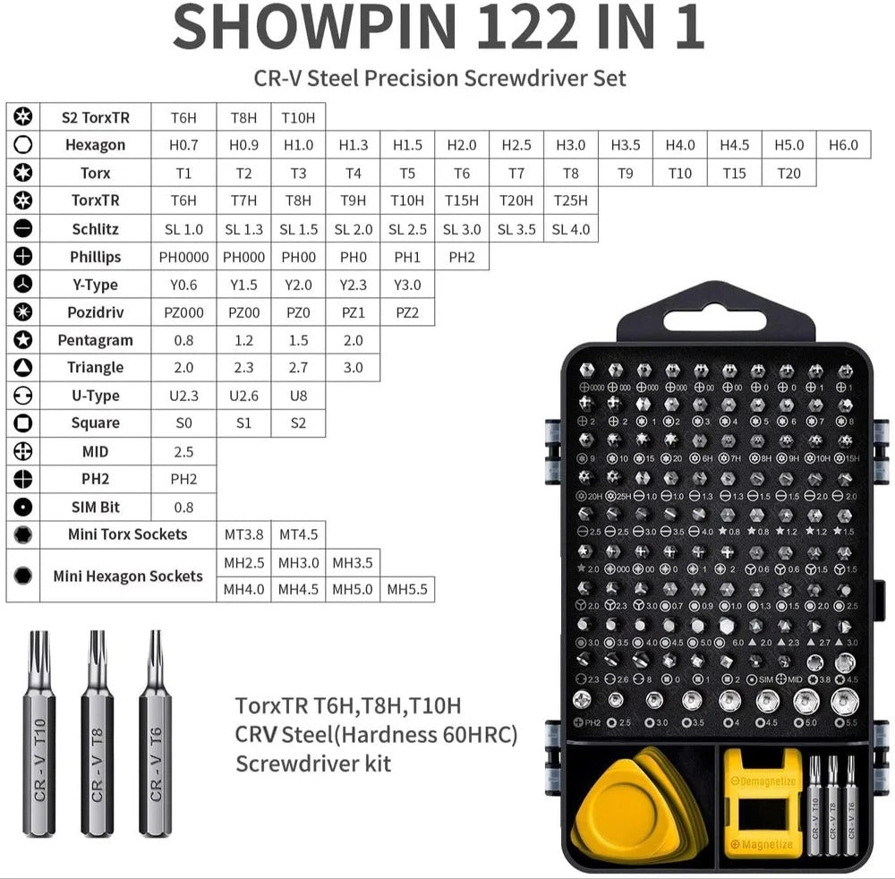 Kit de reparación para celular y laptop 115 en 1 EDI-115IN1