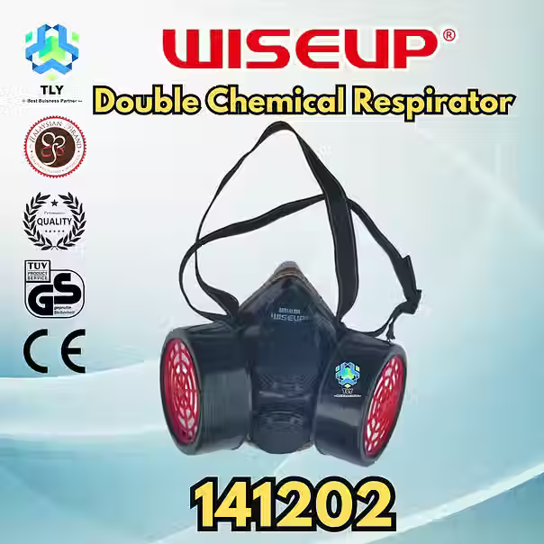 Respirador de doble cartucho Wiseup 141202
