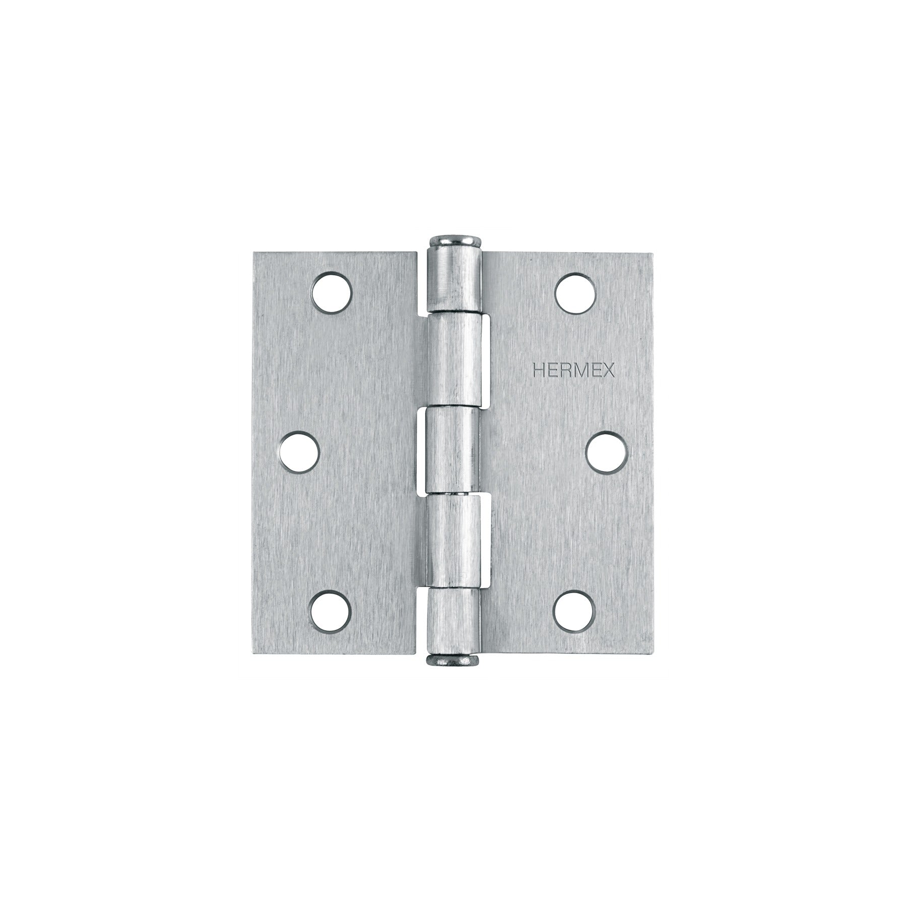Bisagra cuadrada 3", satinado, cabeza plana, HERMEX - 43261