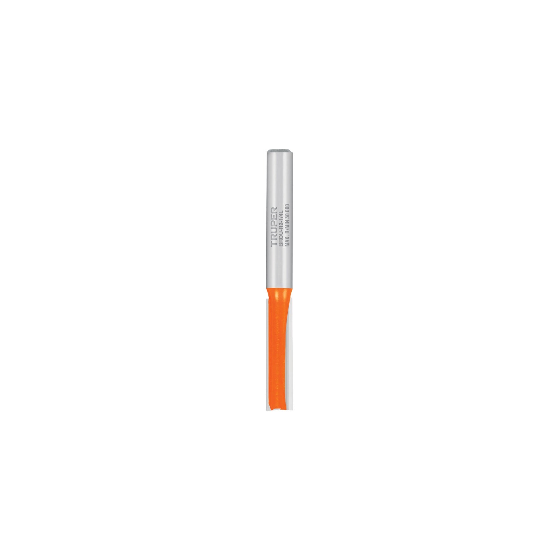 Broca para router, recta 2 filos, 1/4", larga, TRUPER 11453