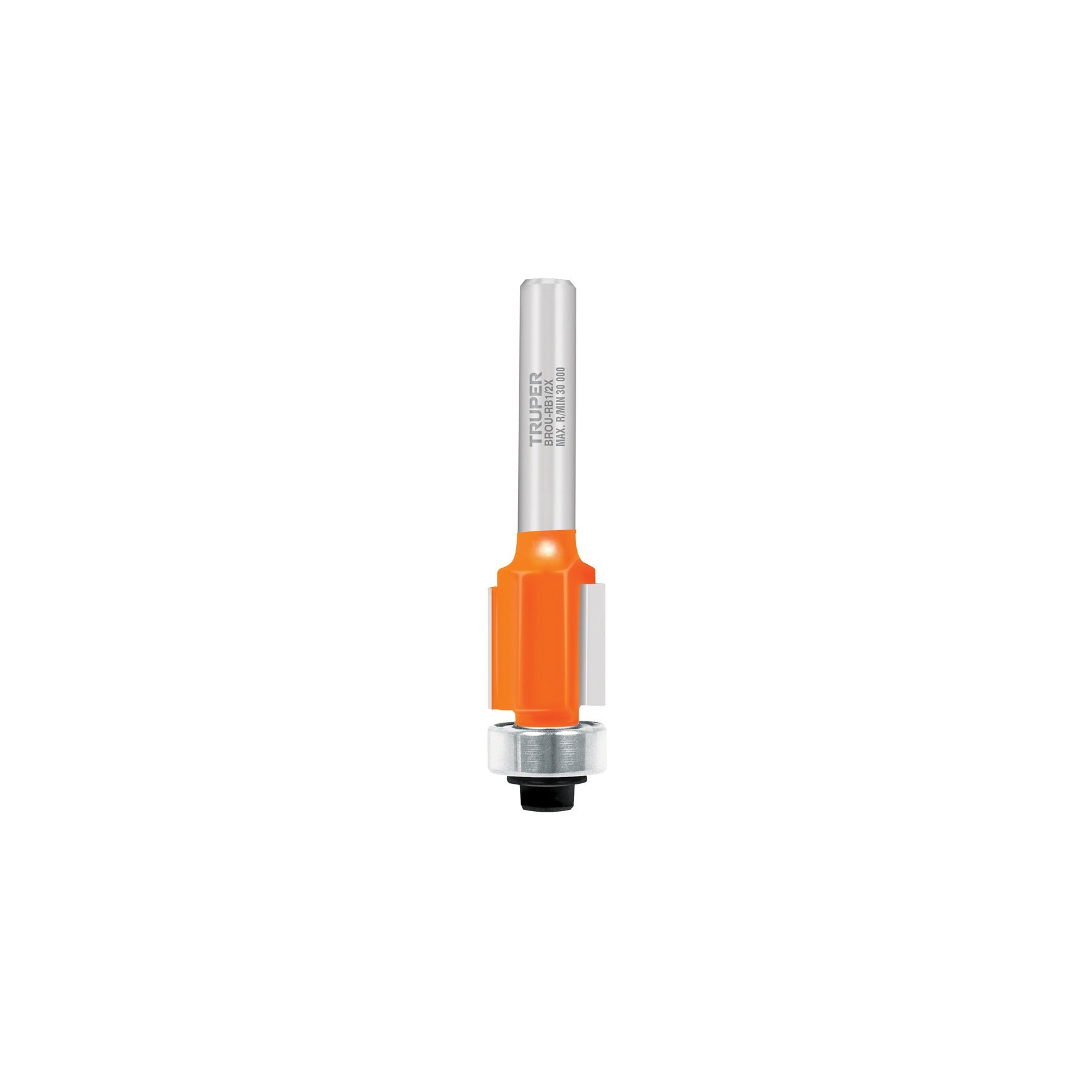 Broca para router, corte recto, 1/2" con balero, TRUPER 11444