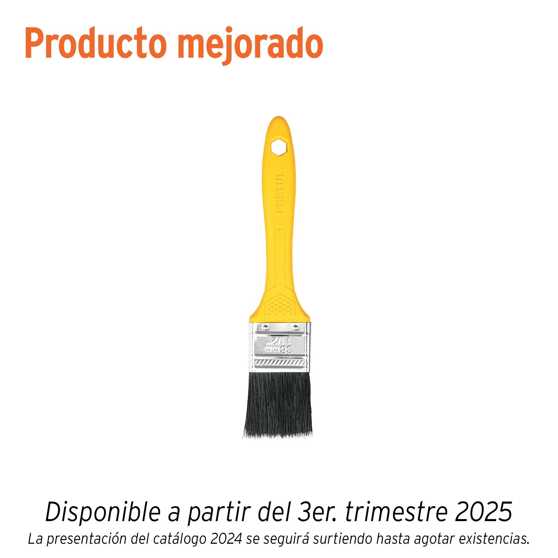 Brocha uso general de 1-1/2" con mango de plástico, PRETUL 21525