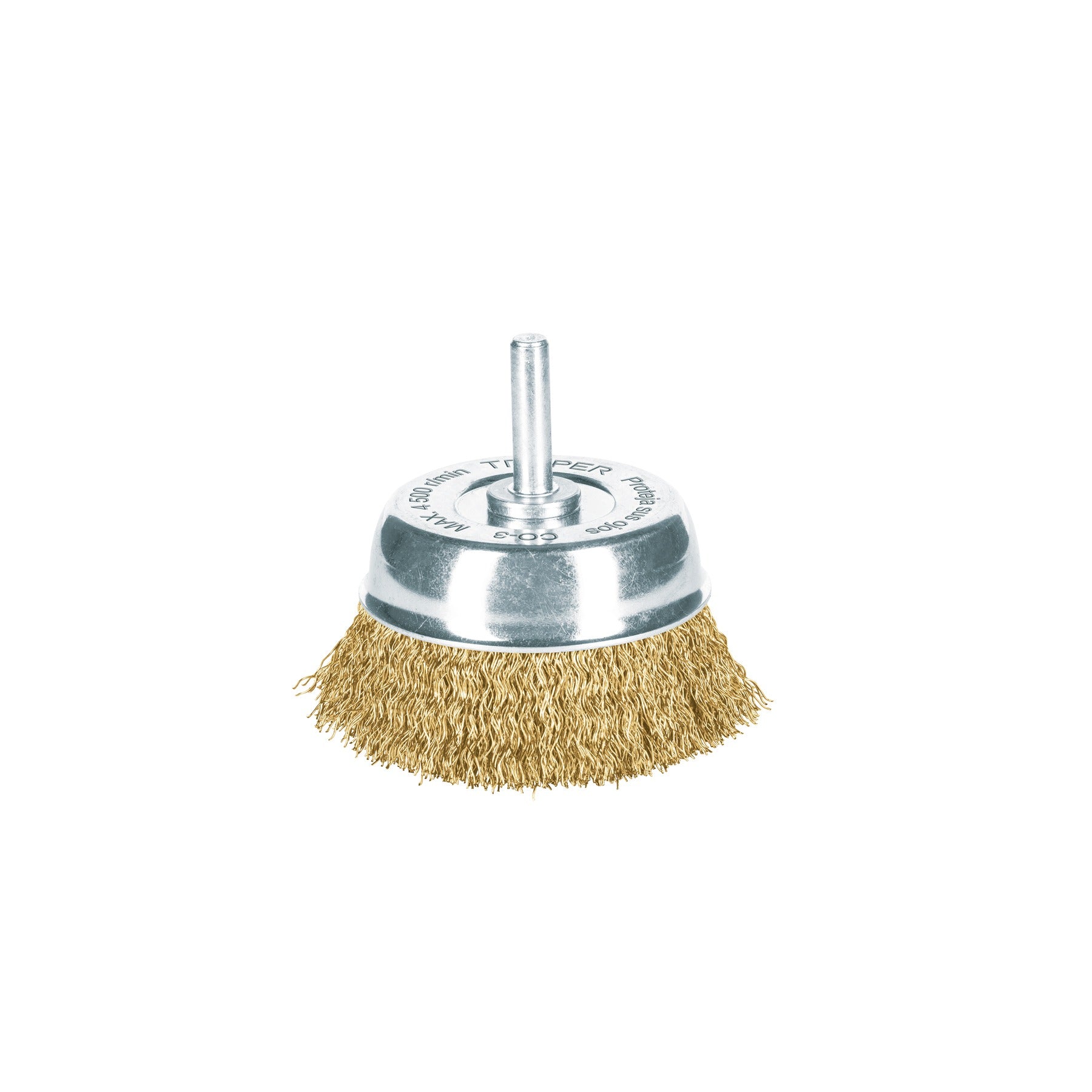 Carda de copa 2-3/4" alambre grueso para taladro, TRUPER 11572
