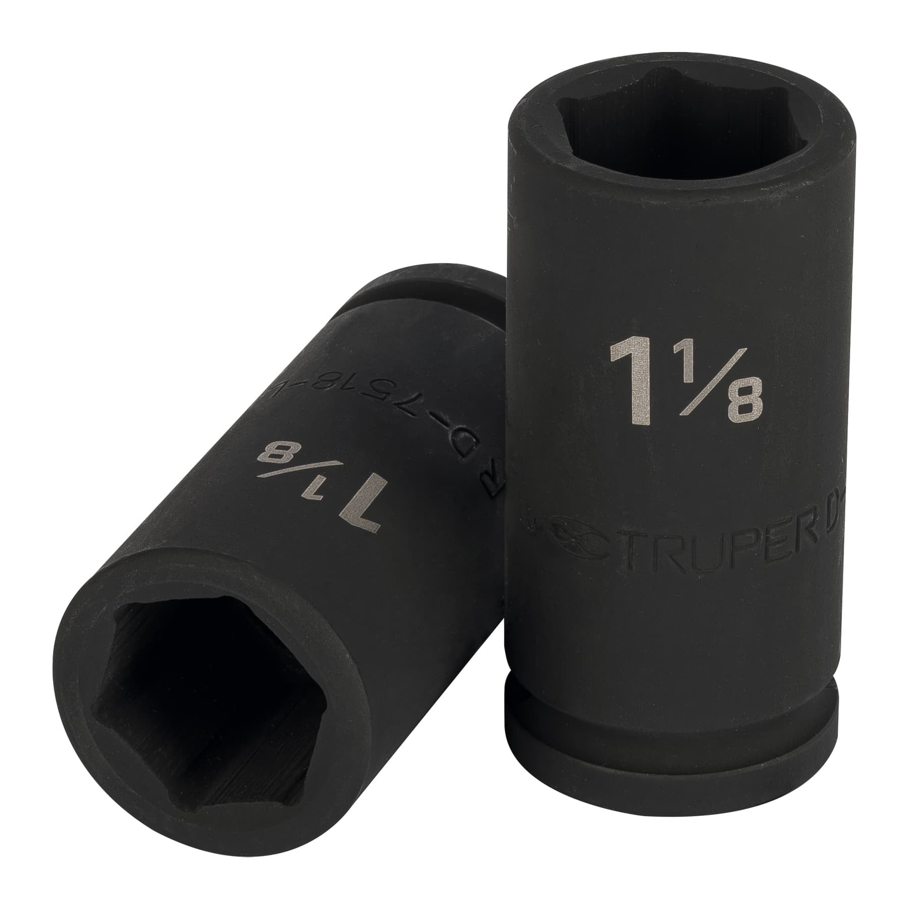 Dado largo de impacto de 1-1/8", 6 puntas, cuadro 3/4" TRUPER 12436