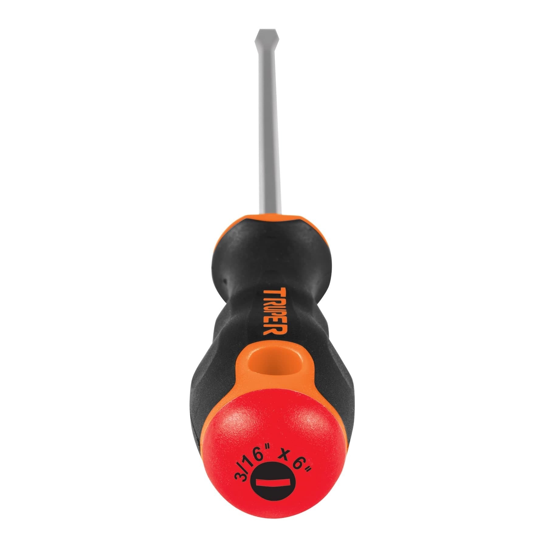 Desarmador plano 3/16" x 6" mango Comfort Grip, Truper 100832