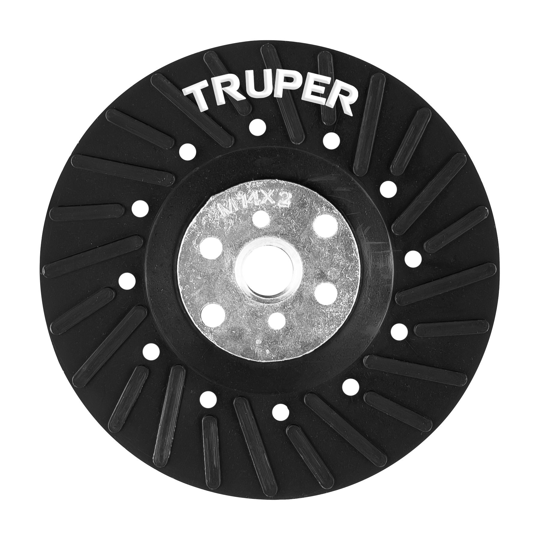 Respaldo para discos de lija 4-1/2", eje M14, TRUPER 17275