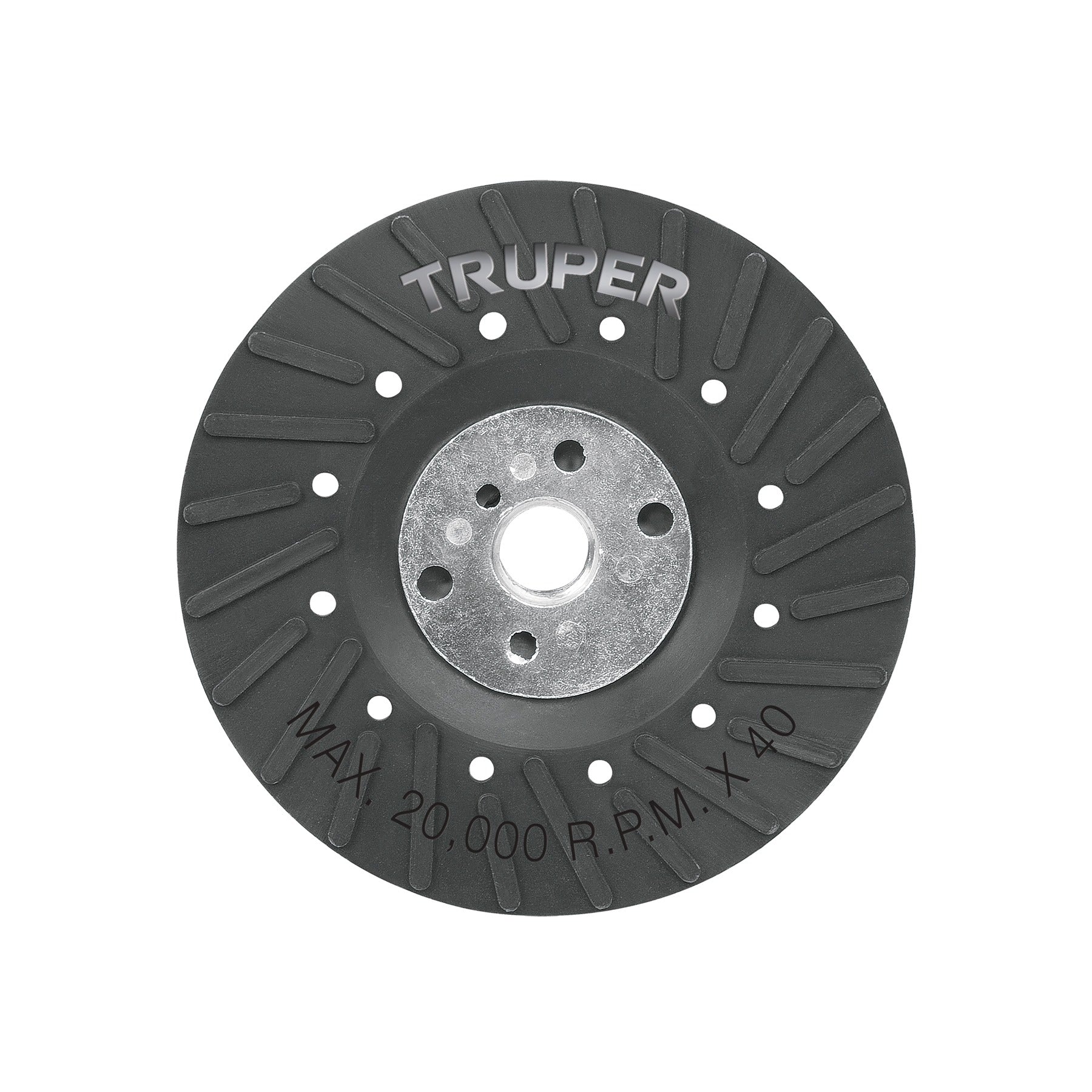 Respaldo para discos de lija 4-1/2", eje 5/8, TRUPER 17273