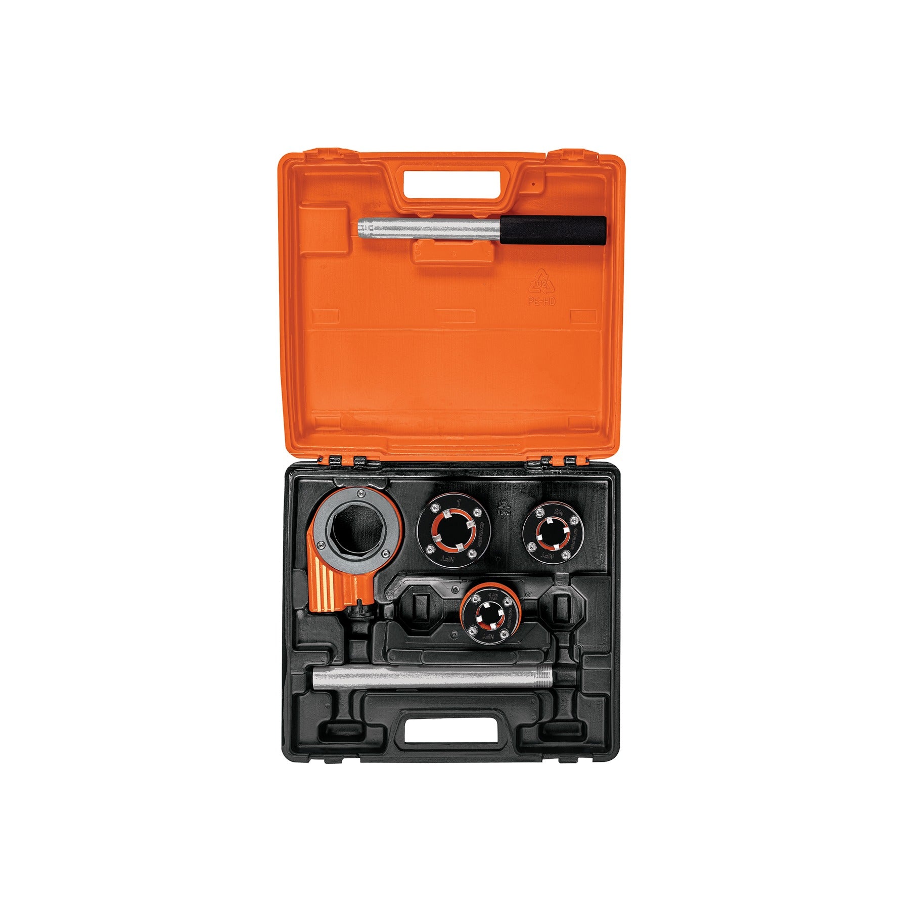 Juego de 4 tarrajas para tubo de 1/2" a 1", TRUPER 13070